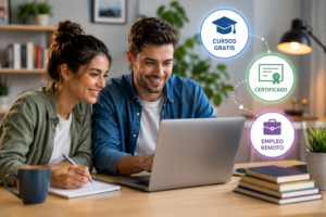 Cursos gratis con certificado que consiguen empleo remoto